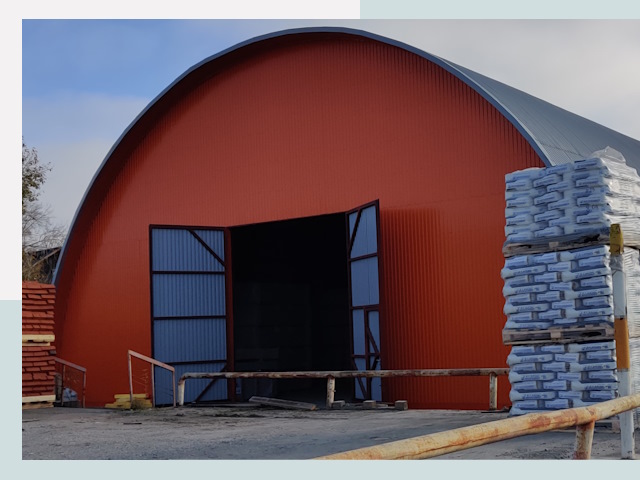 Полукруглые ангары по цене от 612 руб. в Новороссийск