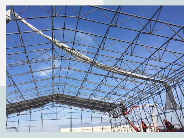 Шатровые ангары от 612 руб. в Новороссийске и Краснодарском крае