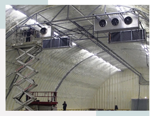 Оснащение ангаров в Новороссийске